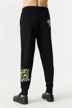 Mens Graffiti Smiley Graphic Jogger