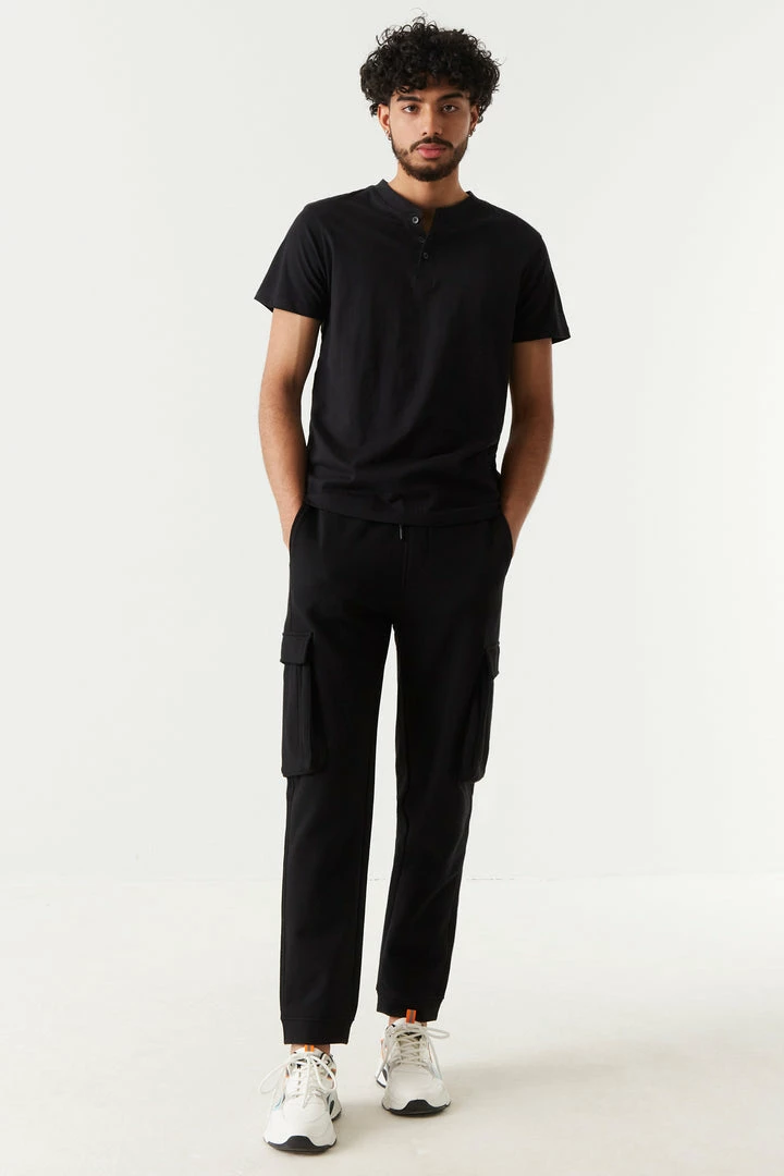 Mens Self-Tie Drawstring Cargo Jogger 6 Mens Self-Tie Drawstring Cargo Jogger