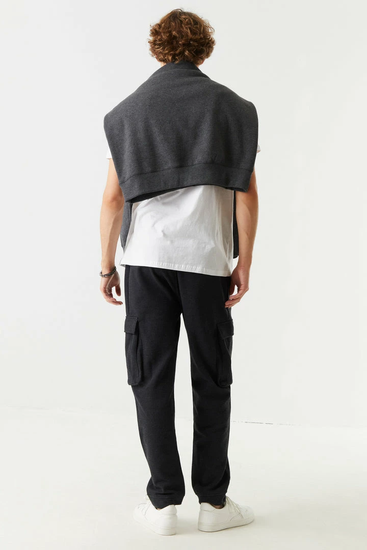 Mens Self-Tie Drawstring Cargo Jogger 4 Mens Self-Tie Drawstring Cargo Jogger