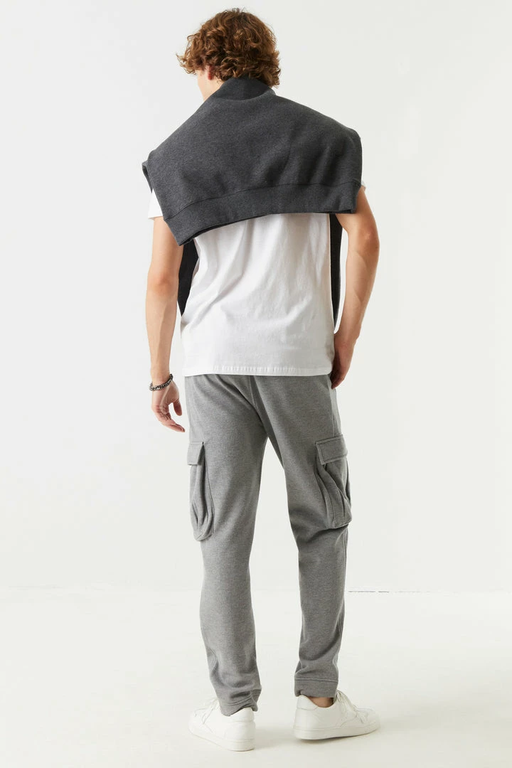 Mens Self-Tie Drawstring Cargo Jogger 12 Mens Self-Tie Drawstring Cargo Jogger