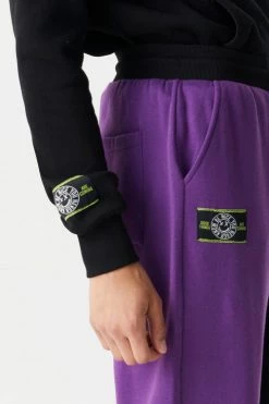 Mens Nice Graffiti Graphic Split Print Jogger