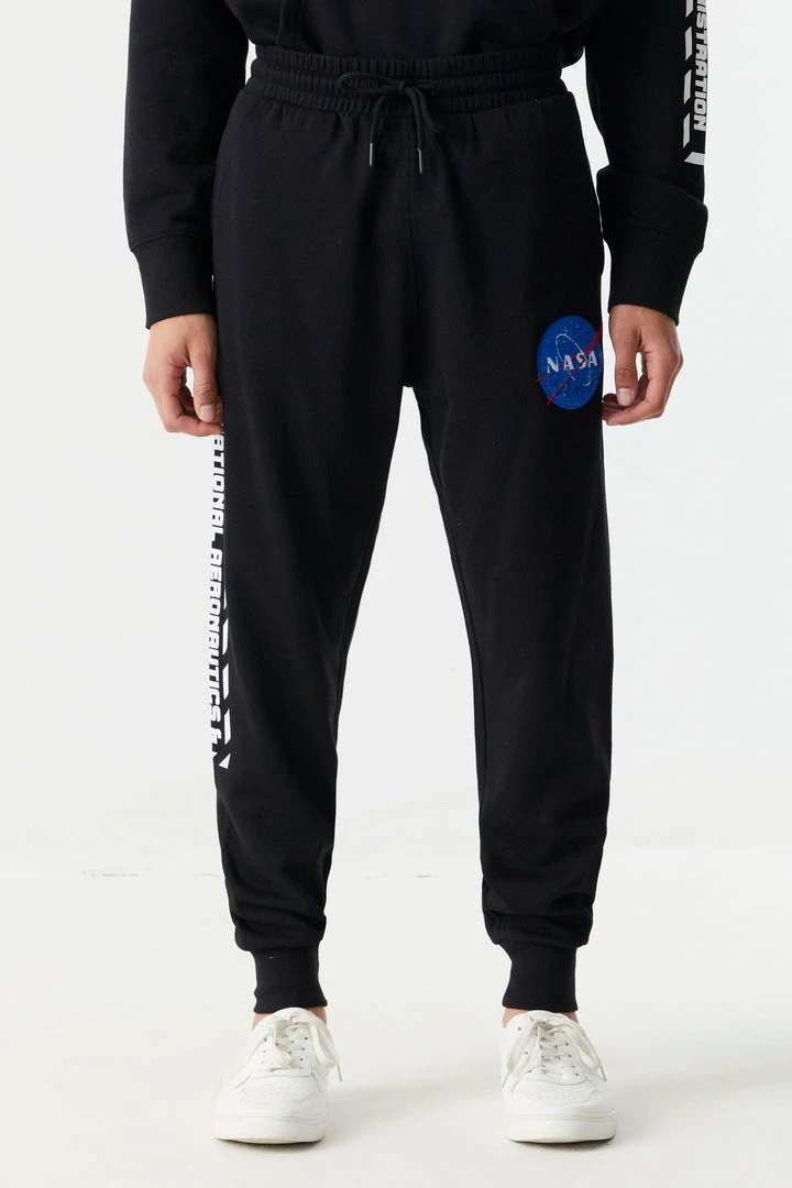 Mens NASA Graphic Chenille Jogger 1 Mens NASA Graphic Chenille Jogger