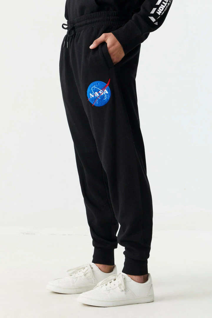 Mens NASA Graphic Chenille Jogger 2 Mens NASA Graphic Chenille Jogger