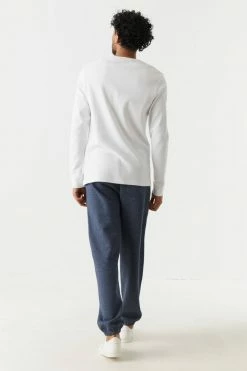 Mens Basic Elastic Waist Pull-On Jogger