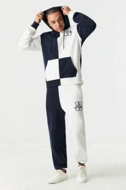 Mens Urban Heritage Graphic Colour Block Jogger