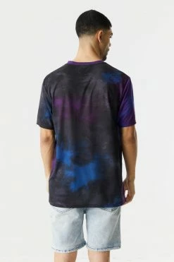 Mens Lucky Me Bear Graphic T-Shirt Tops