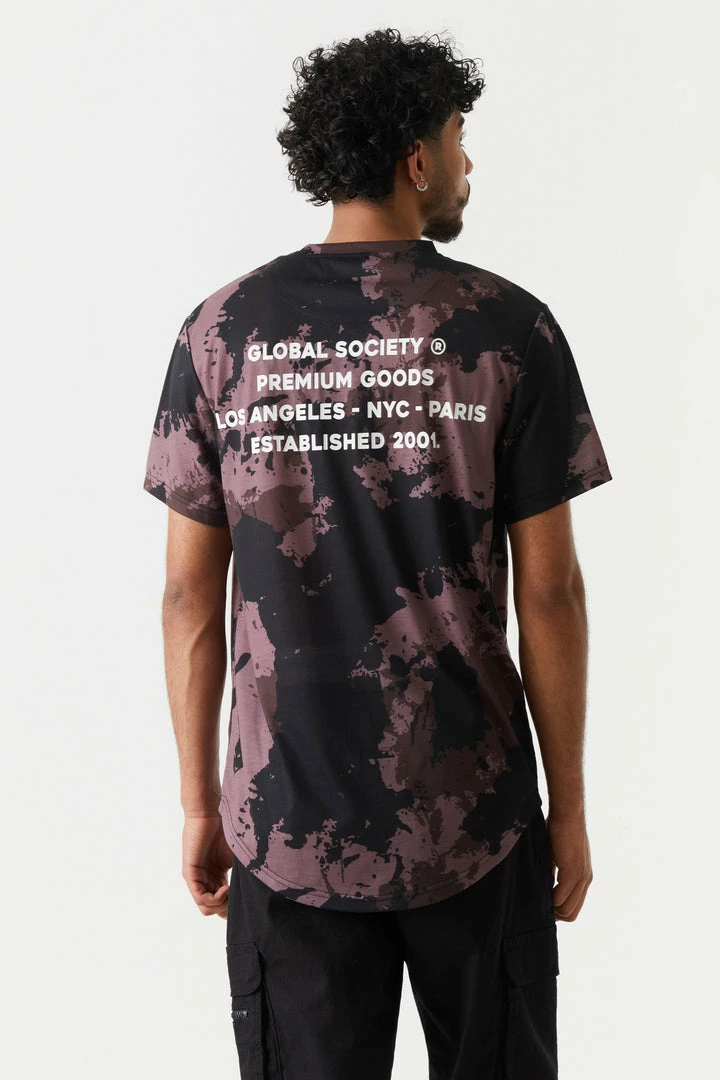 Mens Camo Print Urban Aesthetic Graphic T-Shirt Tops 2 Mens Camo Print Urban Aesthetic Graphic T-Shirt Tops