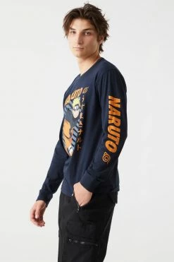 Mens Tops Naruto Graphic Long Sleeve Top