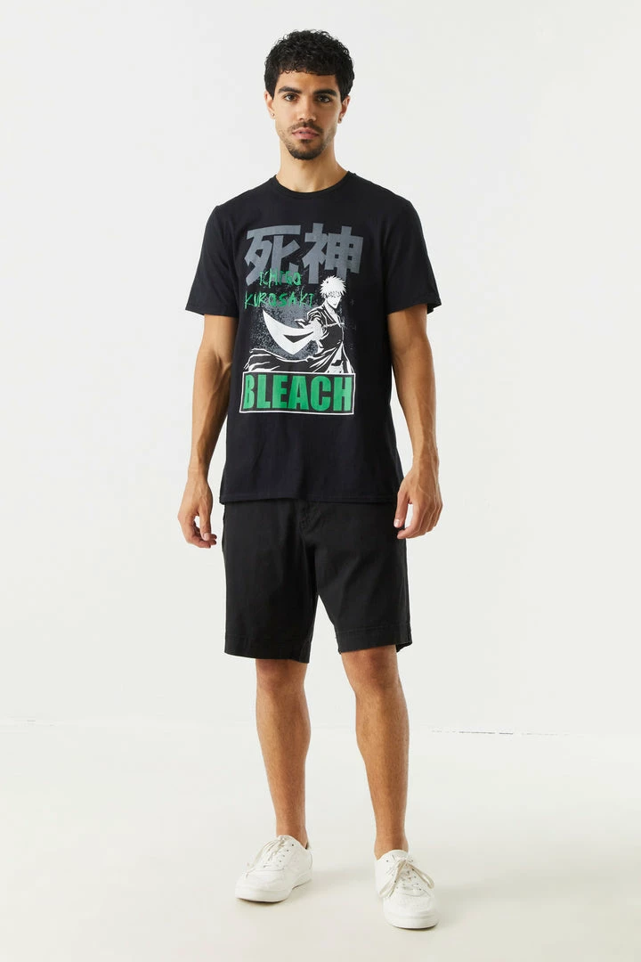 Mens Bleach Anime Graphic T-Shirt Tops 3 Mens Bleach Anime Graphic T-Shirt Tops