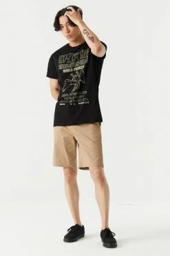 Mens Tops Led Zeppelin World Tour Graphic T-Shirt