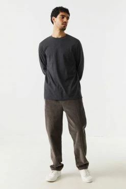 Mens Bottoms Relaxed Wide Leg Corduroy Jogger