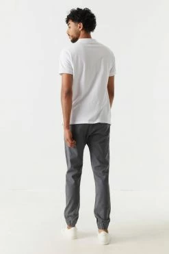 Mens Online Exclusive Basic Self-Tie Drawstring Waist Jogger