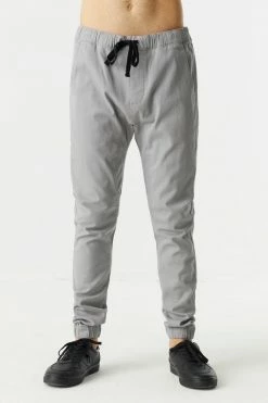 Mens Online Exclusive Basic Self-Tie Drawstring Waist Jogger