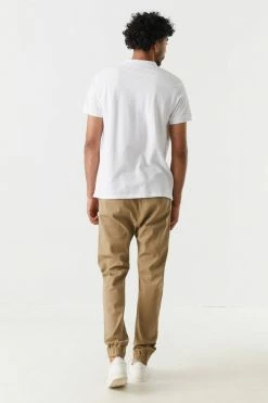 Mens Online Exclusive Basic Self-Tie Drawstring Waist Jogger