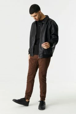 Mens Online Exclusive Basic Self-Tie Drawstring Waist Jogger