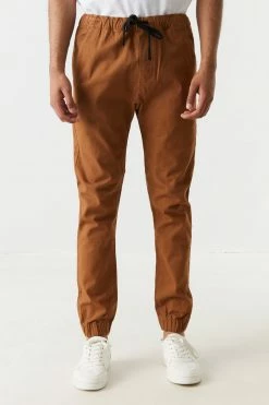 Mens Online Exclusive Basic Self-Tie Drawstring Waist Jogger