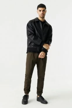 Mens Online Exclusive Basic Self-Tie Drawstring Waist Jogger