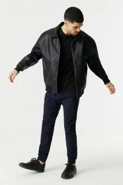 Mens Online Exclusive Basic Self-Tie Drawstring Waist Jogger