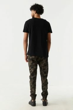 Mens Camo Print Basic Jogger