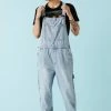 Mens Bottoms Light Wash Denim Overall