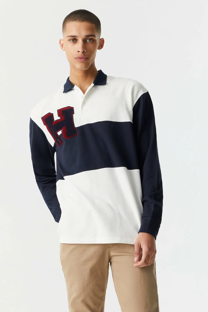 Mens Tops H Graphic Collared Rugby Top 4 Mens Tops H Graphic Collared Rugby Top