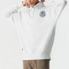 Mens New York Graphic Quarter Zip Sweater Tops