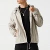 Mens Removable Hood Coach Jacket