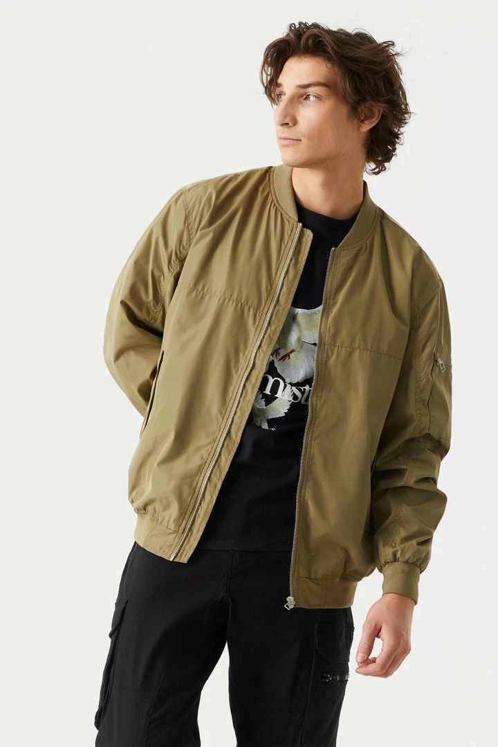 Mens Online Exclusive Zip-Up Bomber Jacket 1 Mens Online Exclusive Zip-Up Bomber Jacket