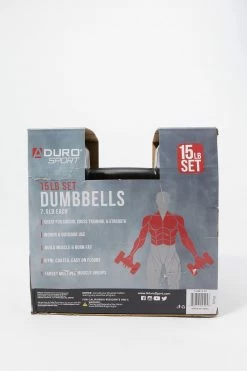 Mens Active 15 LB Dumbbells Set (2 Pack)