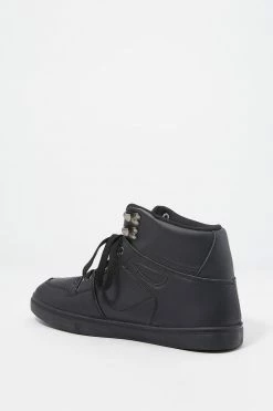 Mens Lace-Up Front High-Top Sneakers