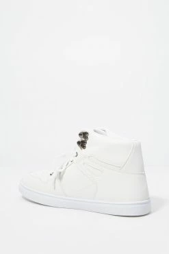 Mens Lace-Up Front High-Top Sneakers