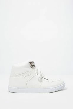Mens Lace-Up Front High-Top Sneakers