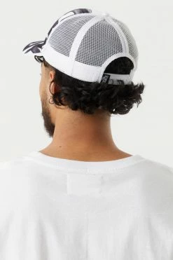 Mens Online Exclusive Graffiti Print Trucker Hat