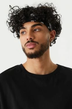 Mens Paisley Print Self-Tie Bandana