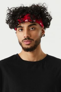 Mens Paisley Print Self-Tie Bandana