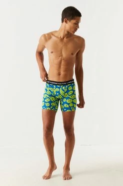 Mens Warped Smiley Print Boxers (2 Pack)