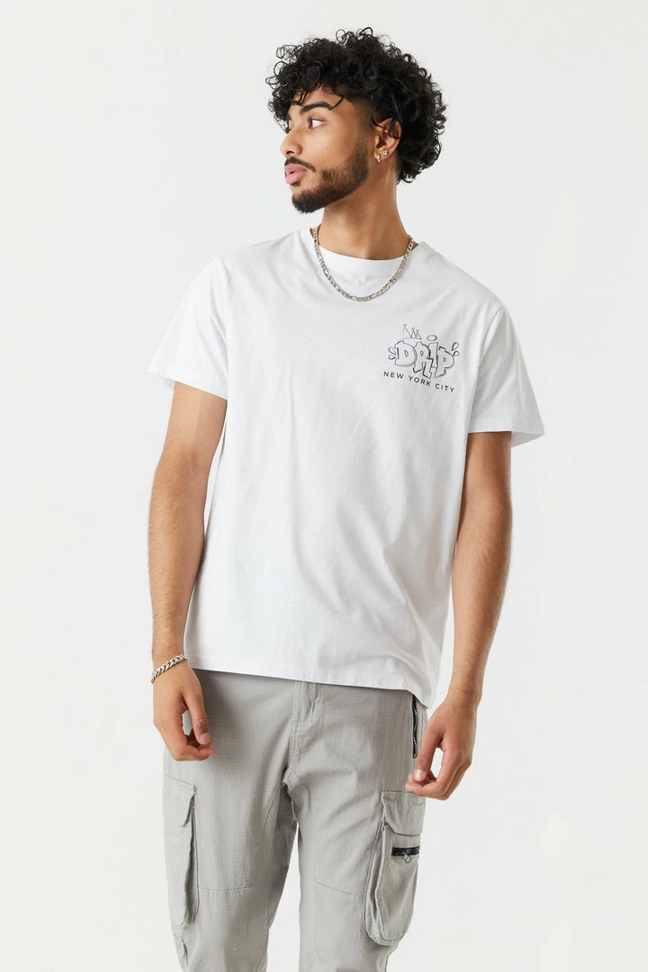 Mens NYC Drip Graphic T-Shirt Online Exclusive 2 Mens NYC Drip Graphic T-Shirt Online Exclusive
