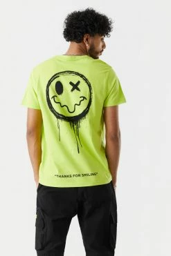 Mens Thanks For Smiling Graphic T-Shirt