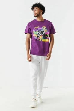 Mens King Graffiti Graphic T-Shirt 5 Mens King Graffiti Graphic T-Shirt