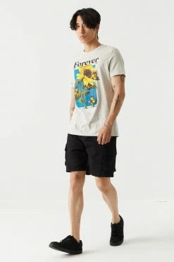 Mens Forever Sunflower Graphic T-Shirt 5 Mens Forever Sunflower Graphic T-Shirt