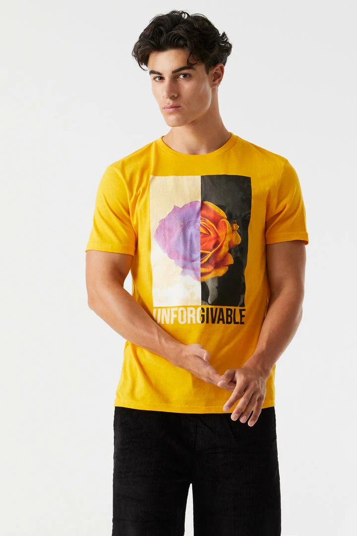 Mens Unforgivable Rose Graphic T-Shirt 1 Mens Unforgivable Rose Graphic T-Shirt