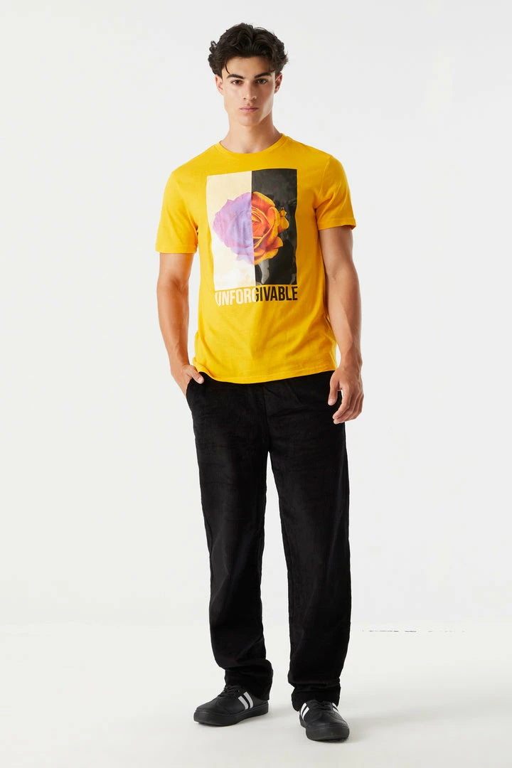 Mens Unforgivable Rose Graphic T-Shirt 3 Mens Unforgivable Rose Graphic T-Shirt