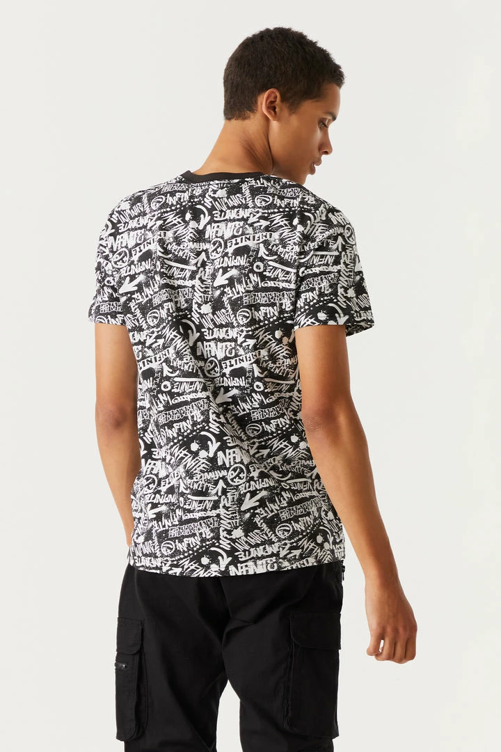 Mens Online Exclusive Infinite Print Beyond Graphic T-Shirt 3 Mens Online Exclusive Infinite Print Beyond Graphic T-Shirt