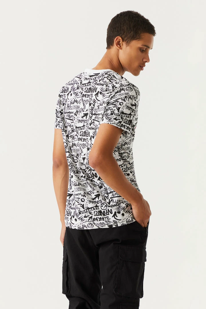 Mens Online Exclusive Infinite Print Beyond Graphic T-Shirt 5 Mens Online Exclusive Infinite Print Beyond Graphic T-Shirt