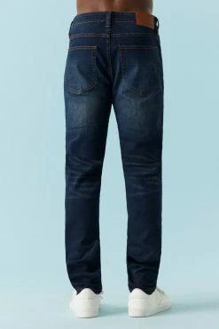 Mens Dark Wash Skinnest Jean Bottoms 6 Mens Dark Wash Skinnest Jean Bottoms