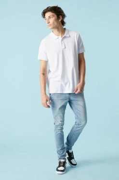 Mens Bottoms Light Wash Skinny Jean