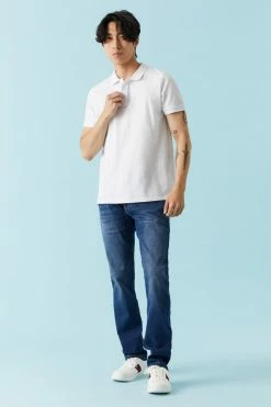 Mens Bottoms Medium Wash Slim Jean