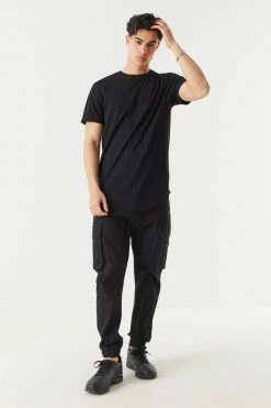 Mens Everyday Longline Crew Neck T-Shirt