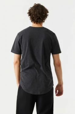 Mens Everyday Longline Crew Neck T-Shirt