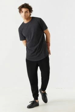 Mens Everyday Longline Crew Neck T-Shirt